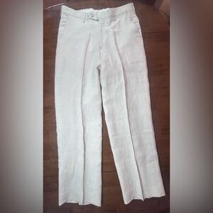 BERLE 100% Linen Men’s Dress Pants Size 34R